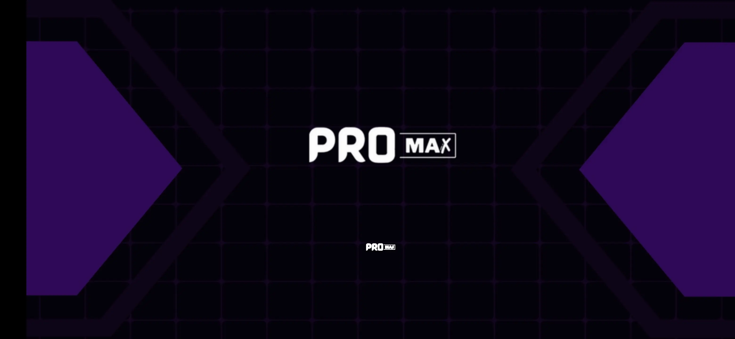 Promax Android IBO Player Edition purple splash screen