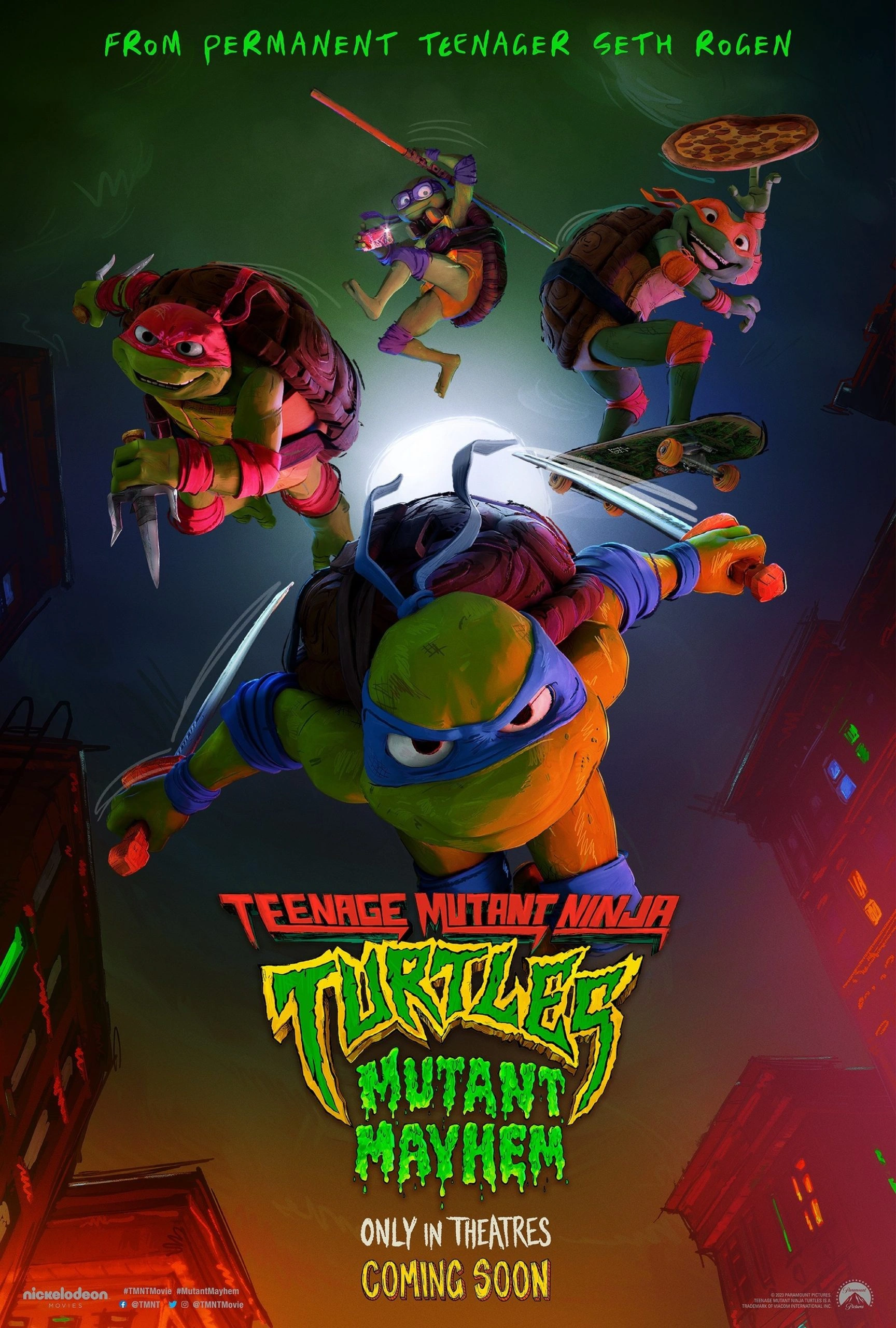 Mutant Mayhem movie poster in the catalogue preview