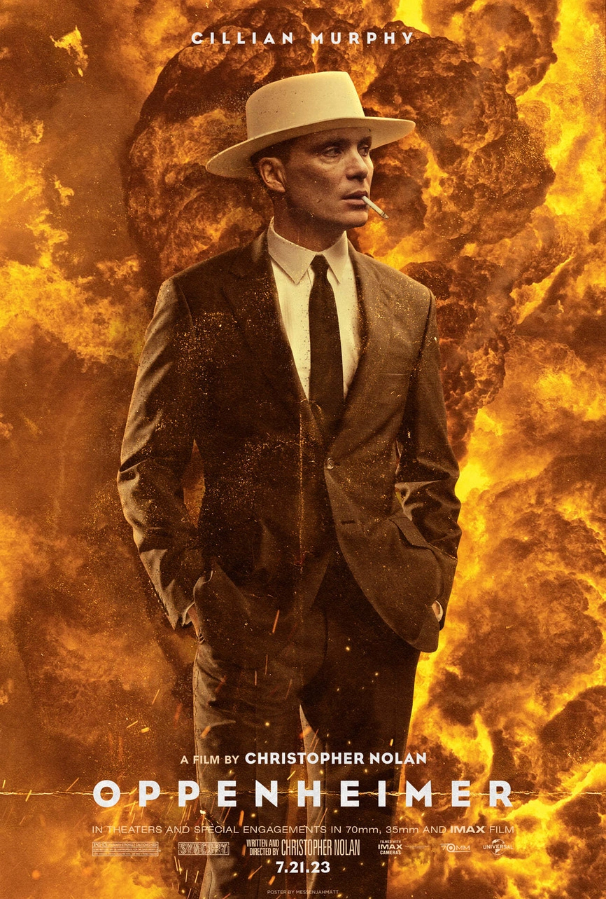 Oppenheimer movie poster in the catalogue preview