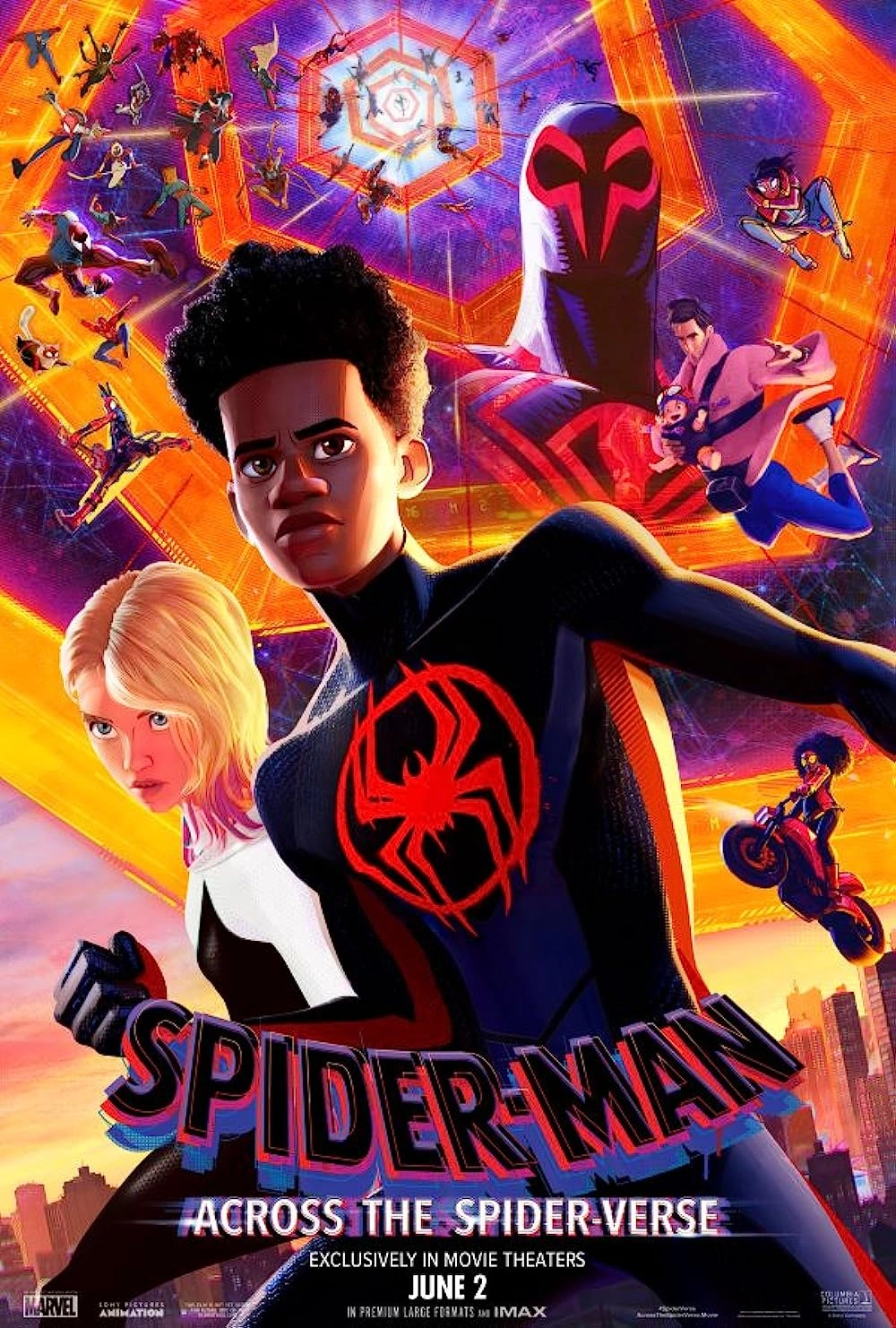 Spider-Verse movie poster in the catalogue preview